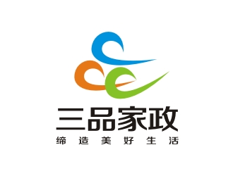 李泉輝的三品家政logo設計