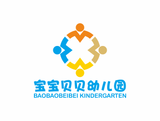 何嘉健的寶寶貝貝幼兒園logo設計