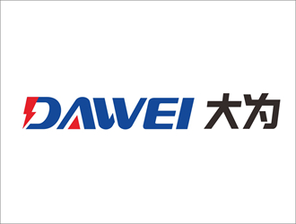 DaWei字母LOGO設計，酷炫簡潔，有力量感l(wèi)ogo設計