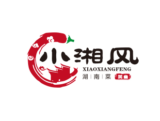 孫金澤的小湘風(fēng)湖南菜商標設(shè)計logo設(shè)計