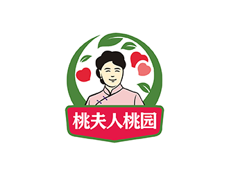 梁俊的桃夫人桃園logo設計