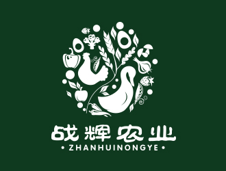 王曉野的戰(zhàn)輝農產品商標設計logo設計