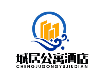 朱兵的城居公寓酒店logo設(shè)計(jì)