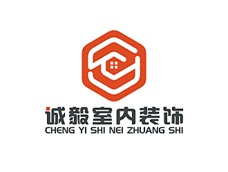 勞志飛的誠毅室內(nèi)裝飾設(shè)計(jì)工作室logo設(shè)計(jì)