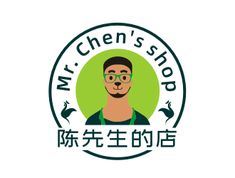 姜彥海的陳先生的店logo設(shè)計