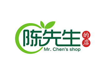 吳曉偉的陳先生的店logo設(shè)計