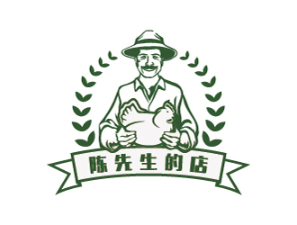 杜莉萍的陳先生的店logo設(shè)計(jì)