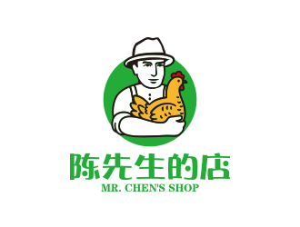 孫金澤的陳先生的店logo設(shè)計