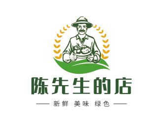 杜莉萍的陳先生的店logo設(shè)計