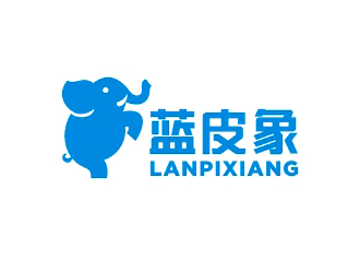 曾翼的藍(lán)皮象logo設(shè)計