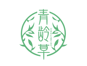 青齡草化妝品品牌logo設(shè)計(jì)