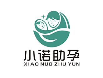 勞志飛的小諾助孕中文字體設計logo設計