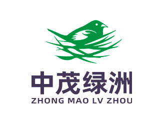 鐘炬的中茂綠洲logo設計