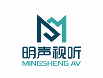 唐國強的明聲視聽logo設(shè)計