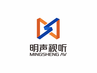 唐國強的明聲視聽logo設(shè)計