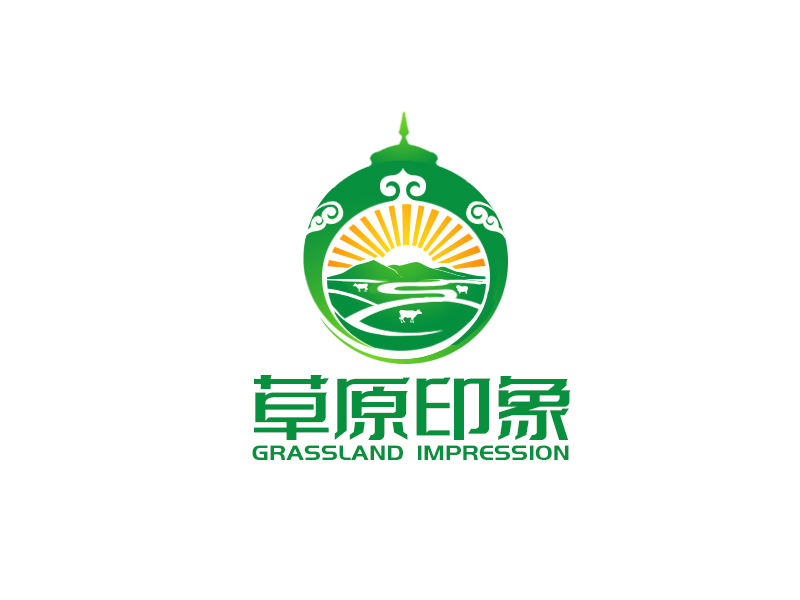 草原印象旗艦店logo設(shè)計(jì)