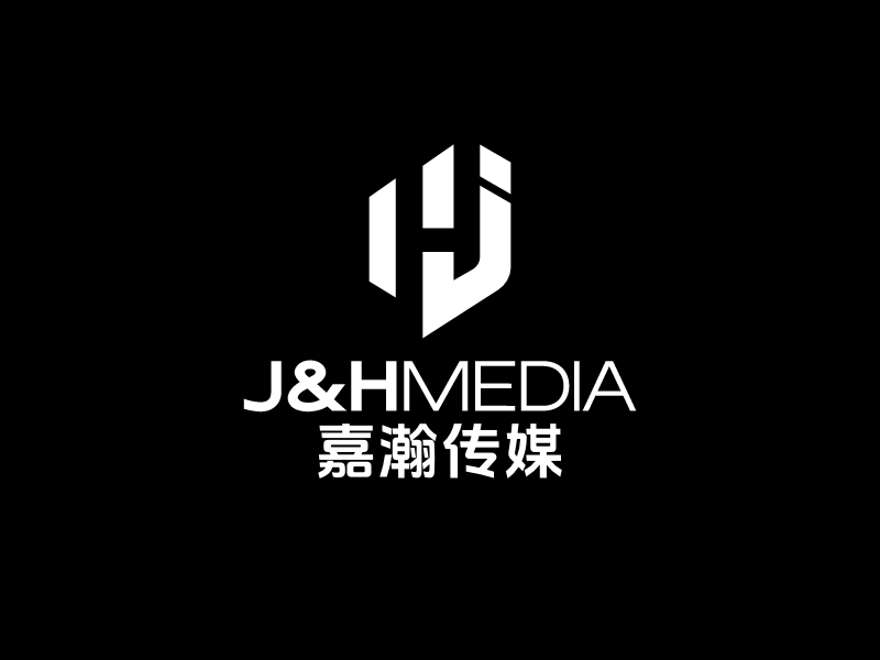 J&H Media 嘉瀚傳媒logo設(shè)計(jì)