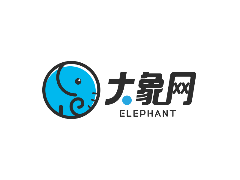 李橋的大象購物logo設(shè)計