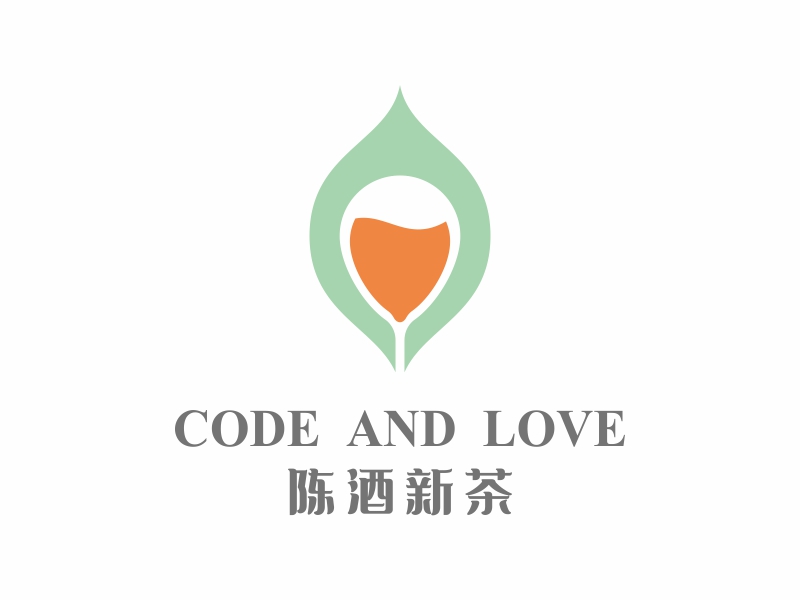 夏家偉的陳酒新茶logo設計