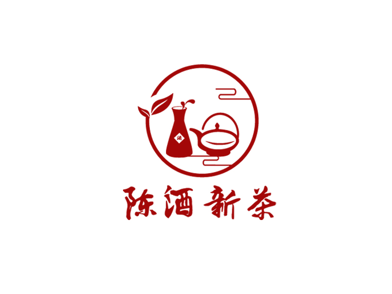 王文波的陳酒新茶logo設計