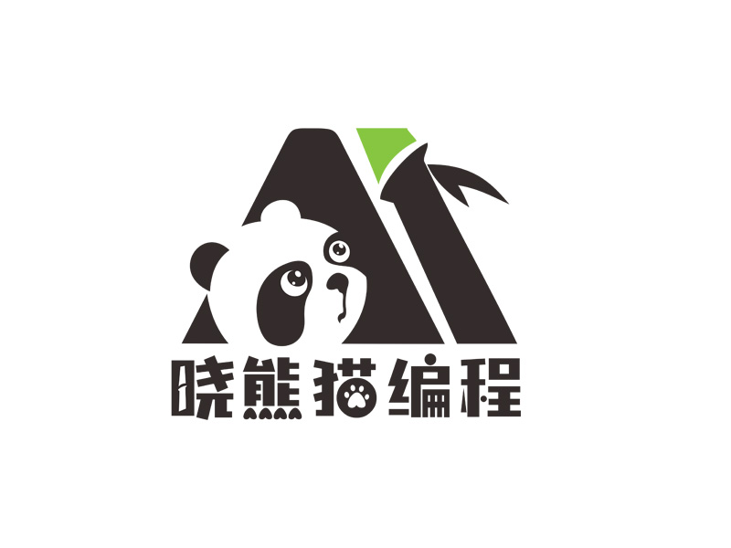 AI熊貓編程logo設(shè)計