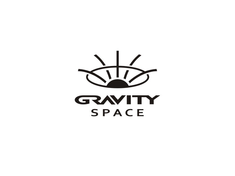 姜彥海的GRAVITY SPACE黑白色logo設(shè)計(jì)