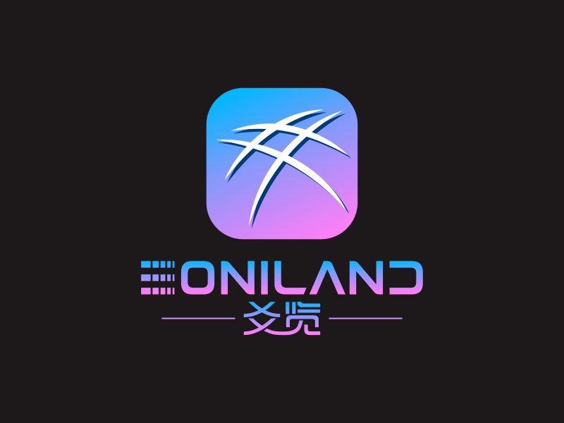 陳國偉的爻覽    EONILANDlogo設計