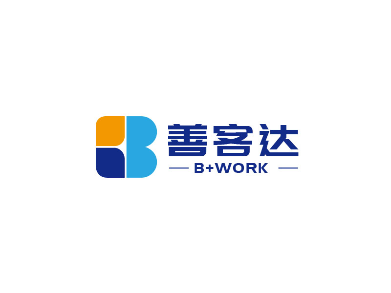 朱紅娟的B+WORK  善客達(dá)logo設(shè)計(jì)