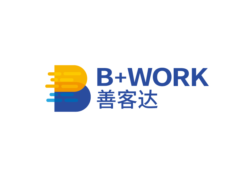 張俊的B+WORK  善客達(dá)logo設(shè)計(jì)