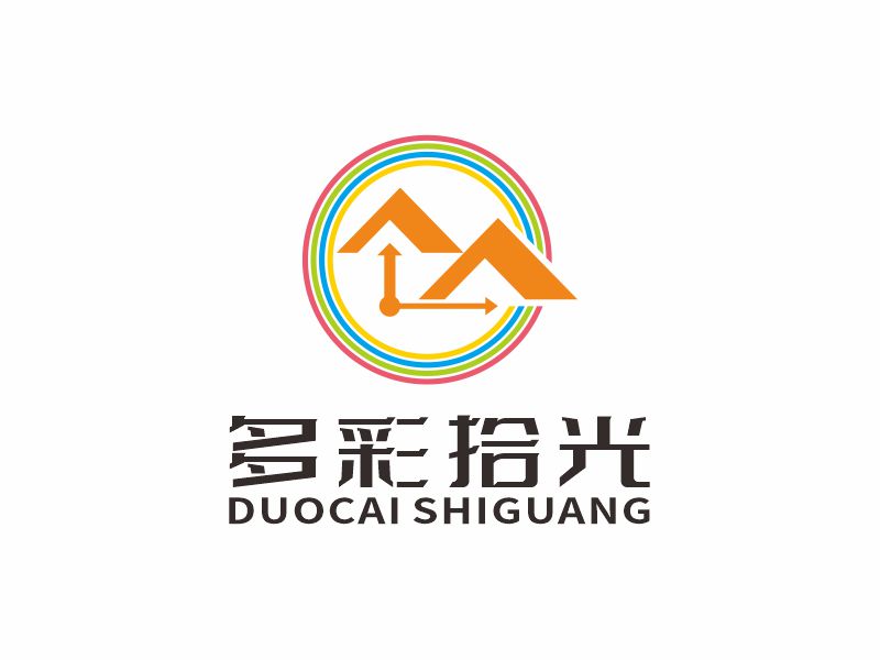 何嘉健的多彩拾光logo設(shè)計