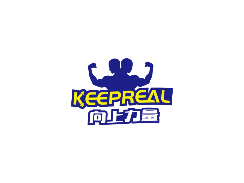 莊胥超的中文名：向上力量 英文名：keep reallogo設(shè)計