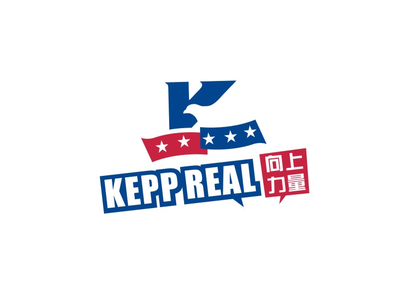 姜彥海的中文名：向上力量 英文名：keep reallogo設(shè)計