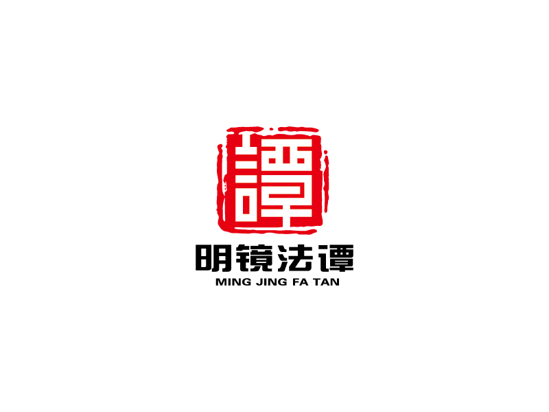 楊忠的明鏡法譚logo設(shè)計