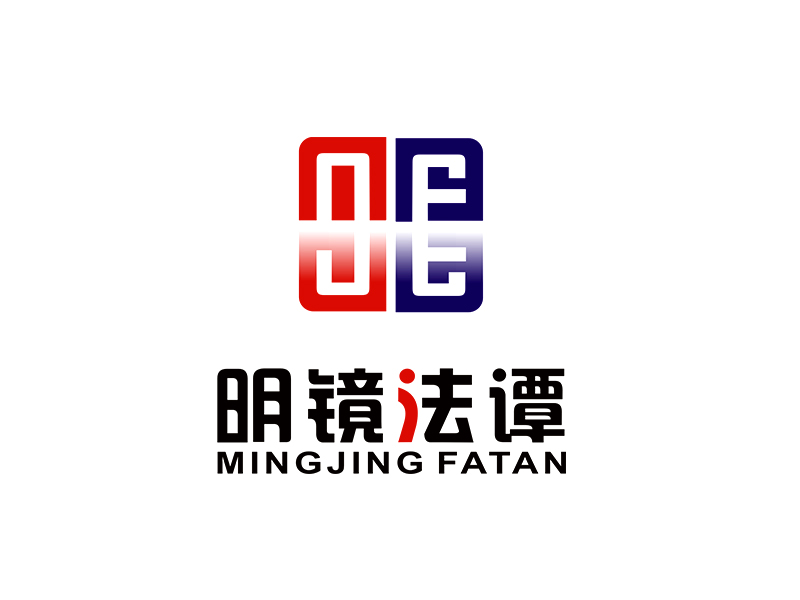 李杰的明鏡法譚logo設(shè)計