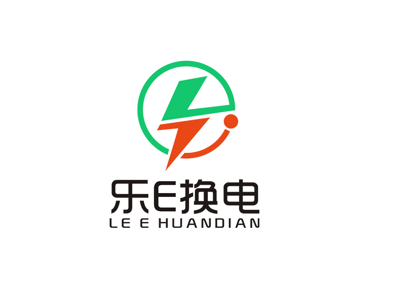 李杰的樂E換電logo設計