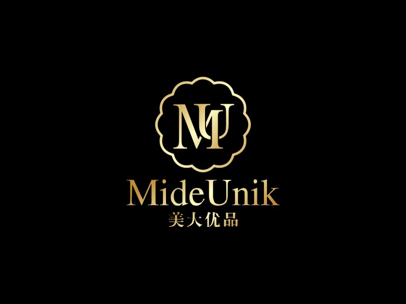 MideUnik   美大優(yōu)品logo設(shè)計