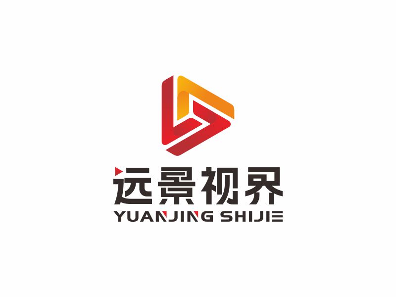 何嘉健的北京遠景視界文化傳媒有限公司logo設計