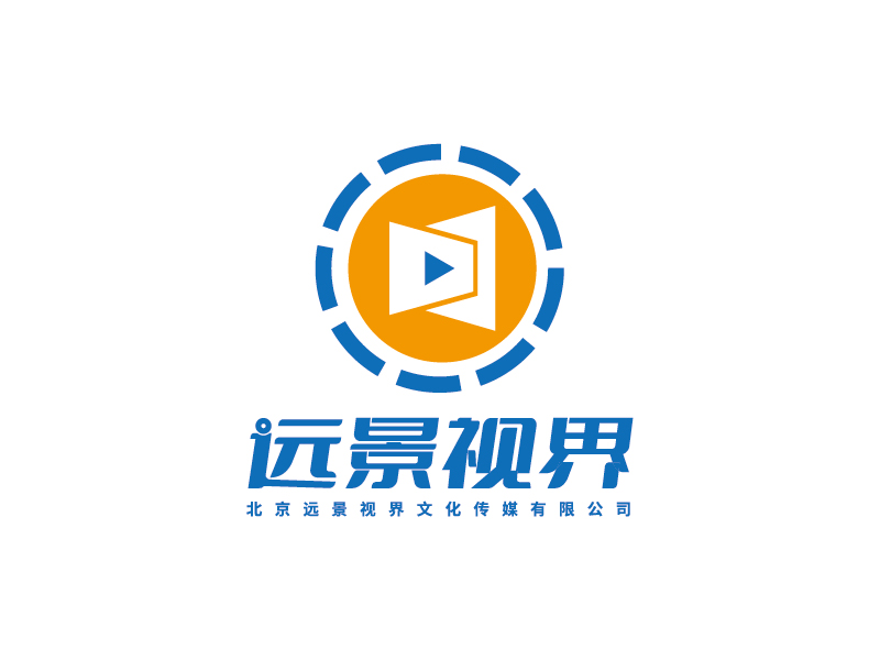 李寧的北京遠景視界文化傳媒有限公司logo設計