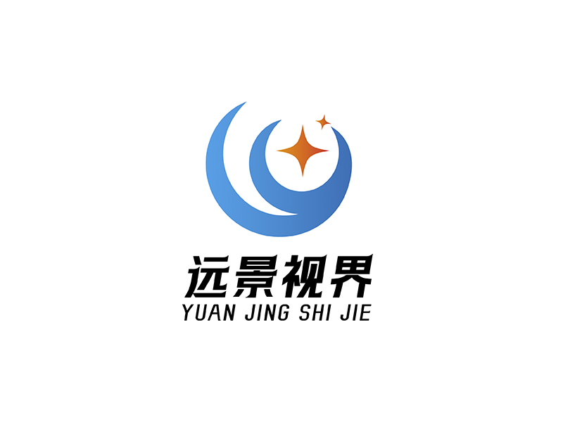 鄒紫的北京遠景視界文化傳媒有限公司logo設計