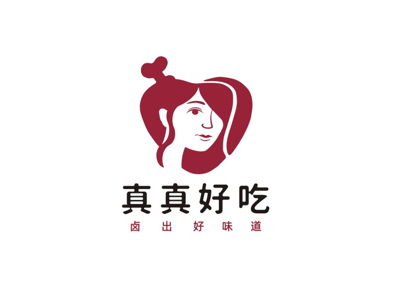 姜彥海的真真好吃-人物卡通LOGOlogo設(shè)計