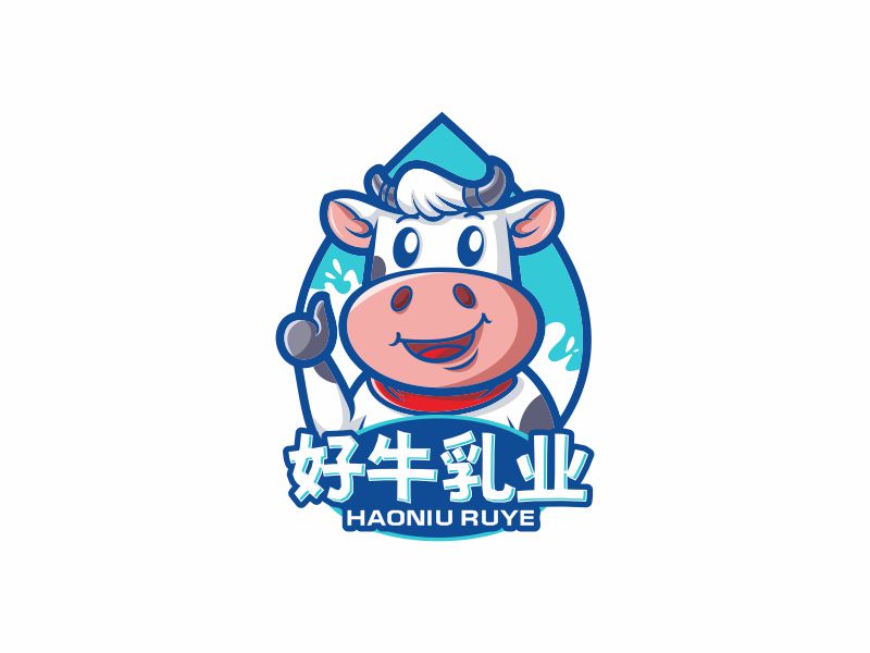 何嘉健的深圳好牛乳業(yè)科技有限公司logo設計