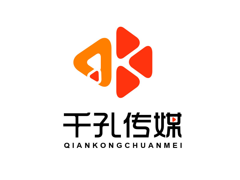 朱紅娟的千孔傳媒logo設(shè)計(jì)