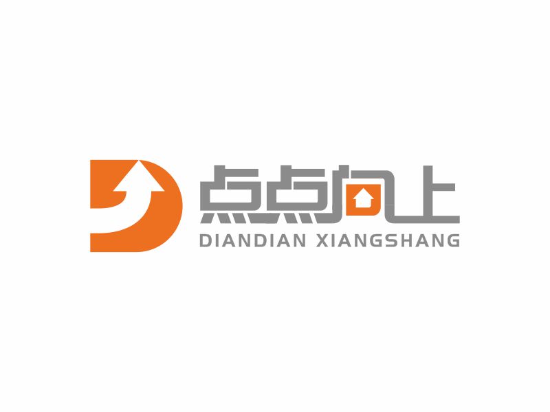 何嘉健的點點向上logo設計