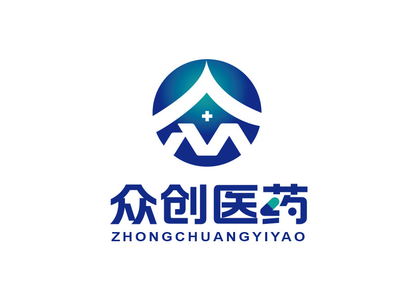 朱紅娟的阜陽眾創(chuàng)醫(yī)藥科技有限公司logo設(shè)計